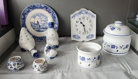 set of white and blue decoration in Spangdahlem, Germany