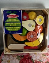 Melissa & Doug Wooden Cutting Fruit Set in Aurora, Illinois