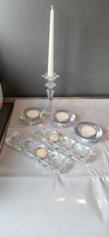 different style glass candle holders in Spangdahlem, Germany