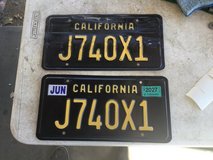 Ca. License plates in 29 Palms, California