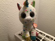 Harmonie (unicorn stuffed animal) in Stuttgart, GE