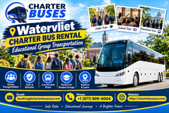 Watervliet charter Bus Rental Educational Group Transportation in Miramar, California