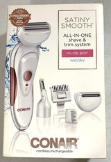 New! Conair Satiny Smooth All-in-1 Rechargeable Shaver & Trimmer System in Westmont, Illinois