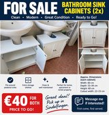 Bathroom Sink Cabinets – €40 for Both – Price to Go in Stuttgart, GE