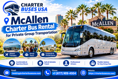McAllen Charter Bus Rental for Private Group Transportation in Miramar, California