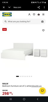 IKEA queen bed trame in Ramstein, Germany