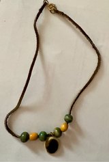 Vintage 70s Operculum Shell Pendant Necklace in Rolla, Missouri
