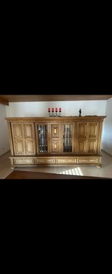 cabinet with wood carvings in Ramstein, Germany