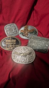 Lot of 5 vintage belt buckles in Fort Polk, Louisiana