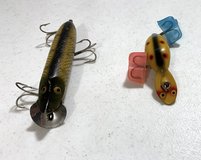 VTG 1940s-50s Heddon Vamp & Tadpolly Spook crankbait Fishing Lures Set in Bolingbrook, Illinois