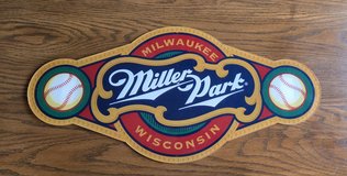 Vintage Miller Park Milwaukee Brewers Acrylic Sign – Rare New Old Stock (NOS) in Brookfield, Wisconsin