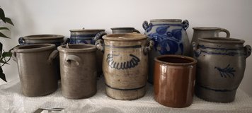 Old Stone Ware Crocks in Ramstein, Germany