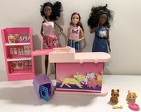 Barbie So Much to Do Pet Parlor Playset - 3 Dolls & 2 Pets included in Joliet, Illinois