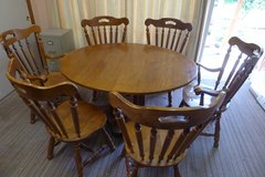Solid wood Dining Table & six Chairs. Proceeds to Benefit a Charitable cause. in Olympia, Washington