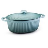 Paula Deen 5qt Covered Oval Casserole Porcelain Enamel Cast Iron in Kingwood, Texas