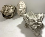 $15 for 3pc Gargoyle & Jaimy Satyr Sculpture Gothic Set - Halloween Decor in Naperville, Illinois