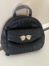 New Faux Leather Black Quilted Backpack Purse in Bolingbrook, Illinois