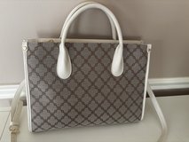 JustFab Faux Leather & Canvas Purse Handbag in Bolingbrook, Illinois