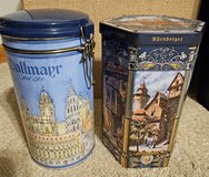 German decorative cookie coffee tins in Lockport, Illinois