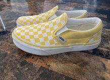 Vans checkered yellow/white in Naperville, Illinois