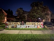 Yard sign rentals in Houston, Texas