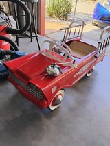 Fire truck pedal car in Alamogordo, New Mexico