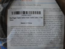 NEW BLUERIGER DIGITAL OPTICAL AUDIO TOSLINK CABLE in Aurora, Illinois