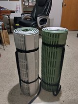 2 large / long size Therm-a-Rest RidgeRest Solite Camping Pads / Mats with straps in Naperville, Illinois