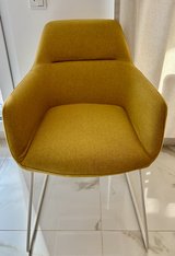Yellow chair with elegant white metal legs Kinko - -. Jesper Home in Stuttgart, GE