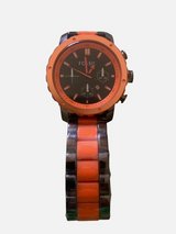 Fossil Orange and Black Link-Style Chronograph Watch in Camp Lejeune, North Carolina
