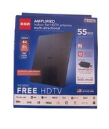 New RCA Amplified Indoor Flat HDTV Antenna – Black in Camp Lejeune, North Carolina