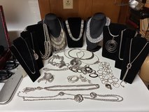 Silver Tone jewelry collection 58pc in Perry, Georgia