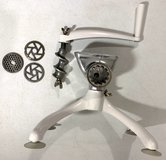 Vintage MCM Sears Maid of Honor 4720 Tabletop Meat Grinder & Food Chopper w/ orig box in Naperville, Illinois