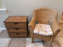 Wicker Chair and Drawers in Kingwood, Texas