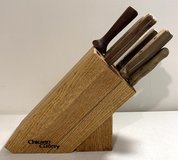Vintage 9pc Chicago Cutlery Block & Knife Set in Naperville, Illinois