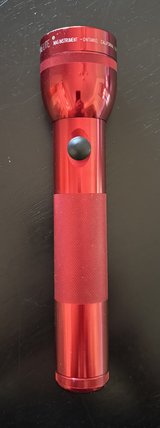 Classic Red Aluminum 2 D-Cell Maglite in Byron, Georgia