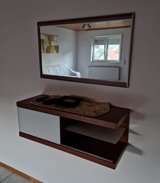 Wall-Mounted Entryway Console Table with Matching Mirror in Ramstein, Germany