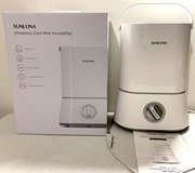 SunLuna Ultrasonic Cool Mist white 1+ gal tabletop Humidifier *EUC* in Lockport, Illinois