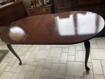 Mahogany Oval Dining Table with Cabriole Legs in Joliet, Illinois