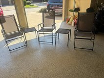Lawn chairs and matching tables in Houston, Texas