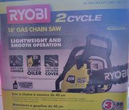 RYOBI 16 in. 3cc 2-Cycle Gas Chainsaw with Heavy-Duty Case NEW in Plainfield, Illinois