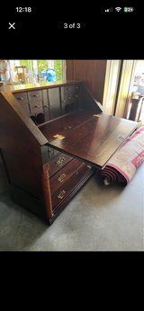 Vintage slant-front secretary desk in St. Charles, Illinois