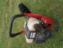 Gas post hole digger in DeRidder, Louisiana