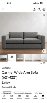 Pottery Barn  Carmel sofa in Naperville, Illinois