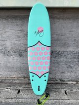 Bethany Hamilton Soft-top Longboard in Okinawa, Japan