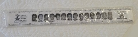Vintage 1972-73 Milwaukee Bucks NOS Sealed Team Ruler | Kareem Abdul-Jabbar in Brookfield, Wisconsin