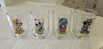 Complete Set of 4 Disney World 2000 Millennium Celebration Glasses in Brookfield, Wisconsin