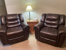 Faux Leather Brown Recliners in Perry, Georgia