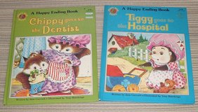 Vintage 1983 Set of Happy Ending Hard Cover Books Chippy and Tiggy in Joliet, Illinois