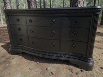 Huge Hooker Bedroom Dresser Buffet Solid Wood Black Satin 9 Drawers 70 x 20 x 40 New in Kingwood, Texas
